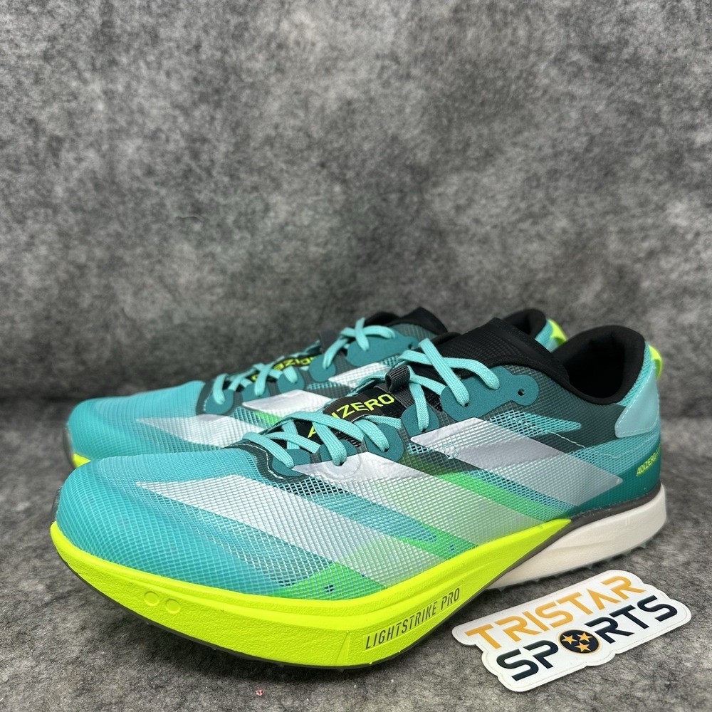 Adidas Adizero Avanti XC Track & Field Shoes Mens Size 8 Flash Aqua Lemon JR5077